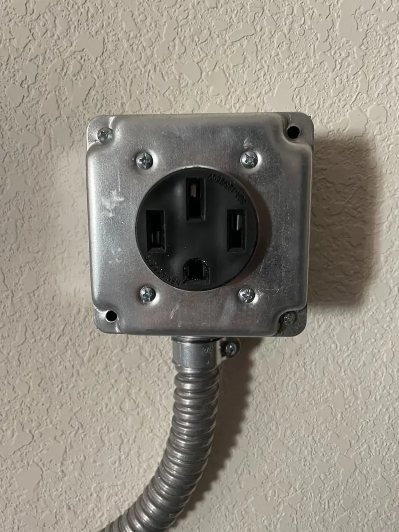 NEMA 14-50 outlet installed for Smart Home Electrical in Whitehouse
